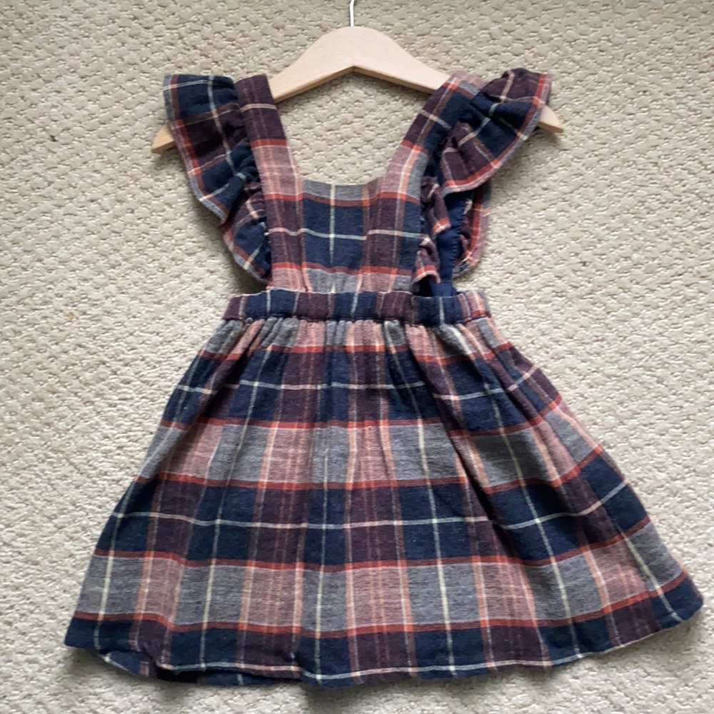 Like New Zara plaid jumper 18-24 mos